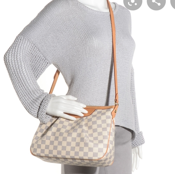 100% Auth Louis Vuitton Siracusa PM Azur Crossbody - Picture 13 of 14